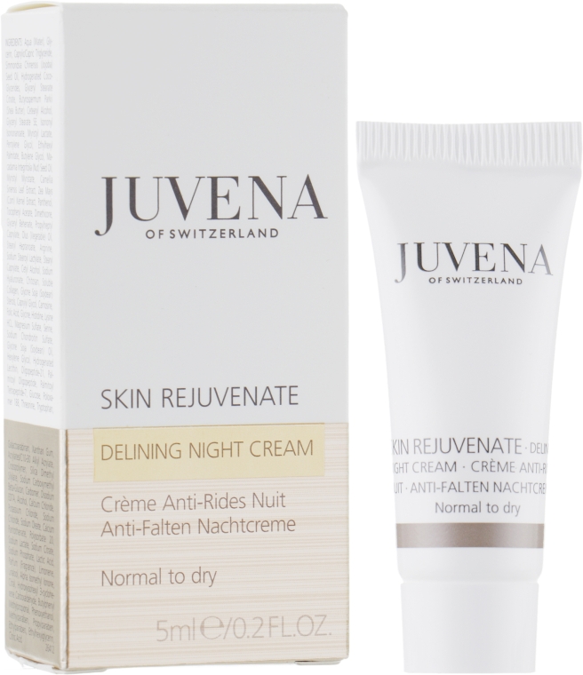 Розгладжувальний нічний крем для нормальної і сухої шкіри - Juvena Rejuvenate Delining Night Cream (пробник) — фото N1