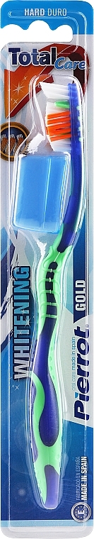 Зубна щітка "Голд", жорстка, зелено-синя - Pierrot — фото N2