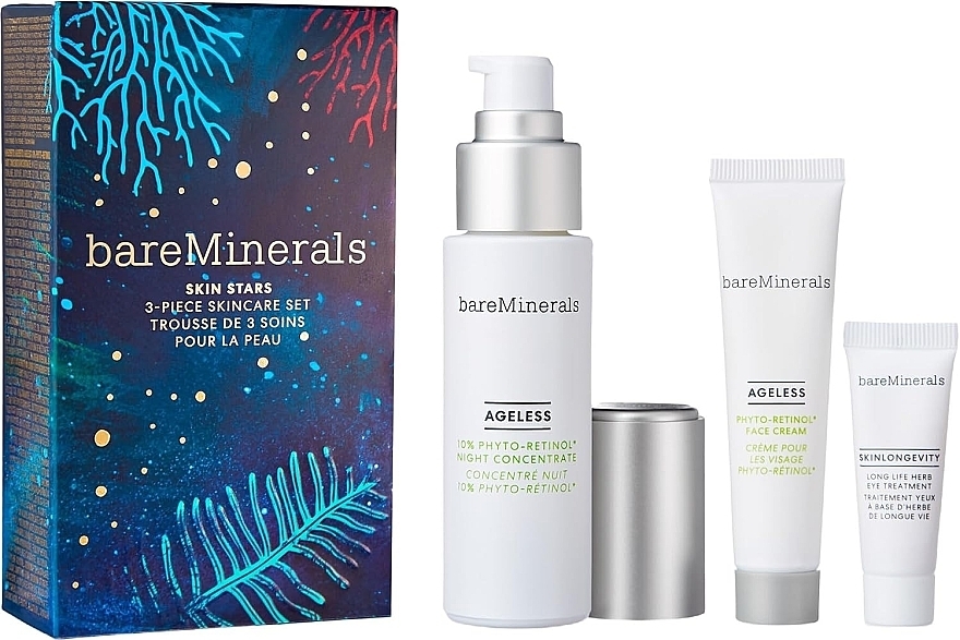 Набір - Bare Minerals Skin Stars Set (f/conc/30ml + f/cr/15ml + eye/cr/5ml) — фото N1