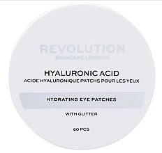 Парфумерія, косметика Гідрогелеві патчі з глітером - Revolution Skincare Hyaluronic Acid Hydrating Eye Patches With Glitter