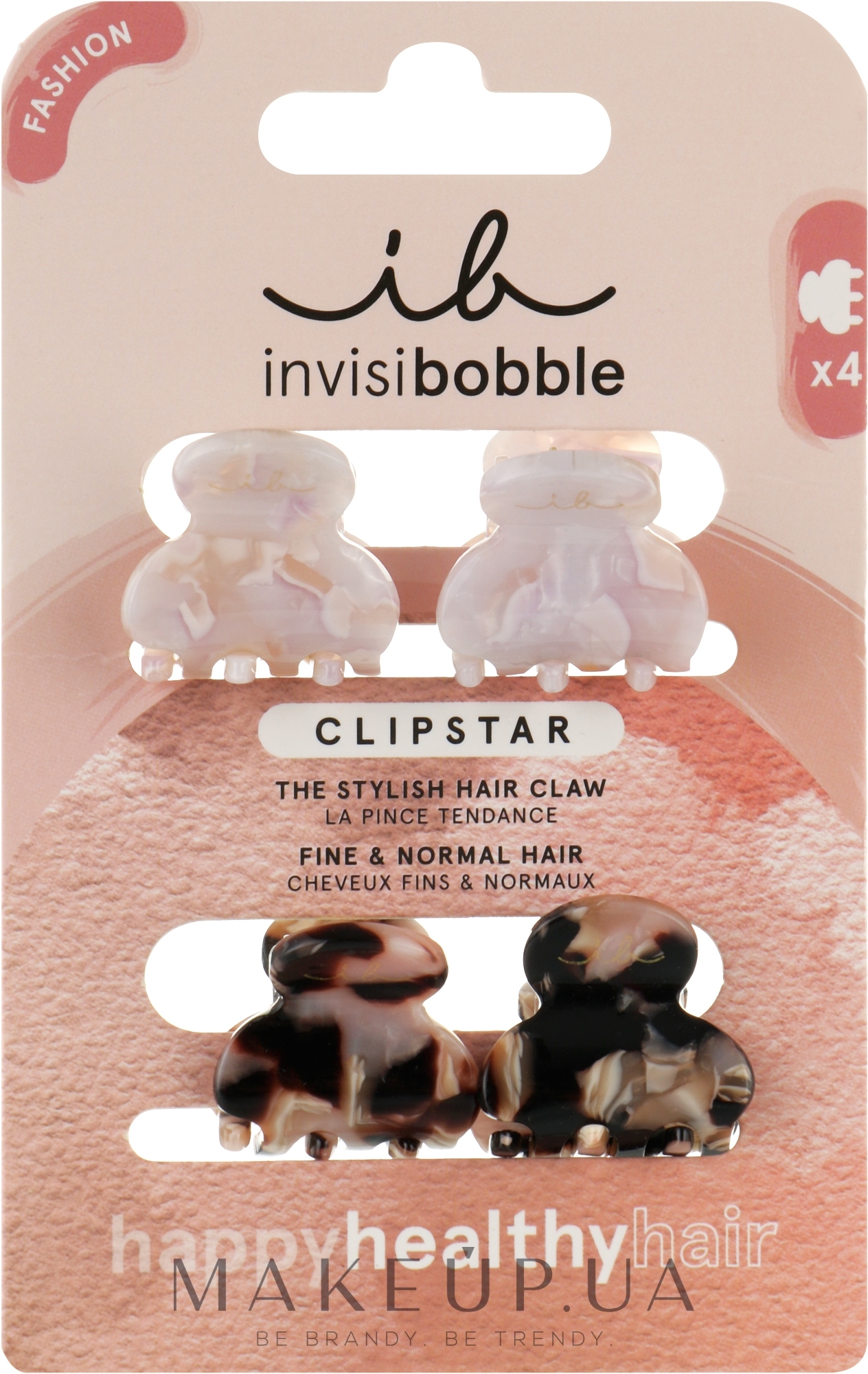 Набор заколок для волос "Petit Four", 4 шт - Invisibobble Clipstar The Stylish Hair Claw  — фото 4шт