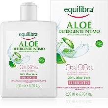 Ніжний гель для інтимної гігієни - Equilibra Aloe Gentle Cleanser For Personal Hygiene — фото N1