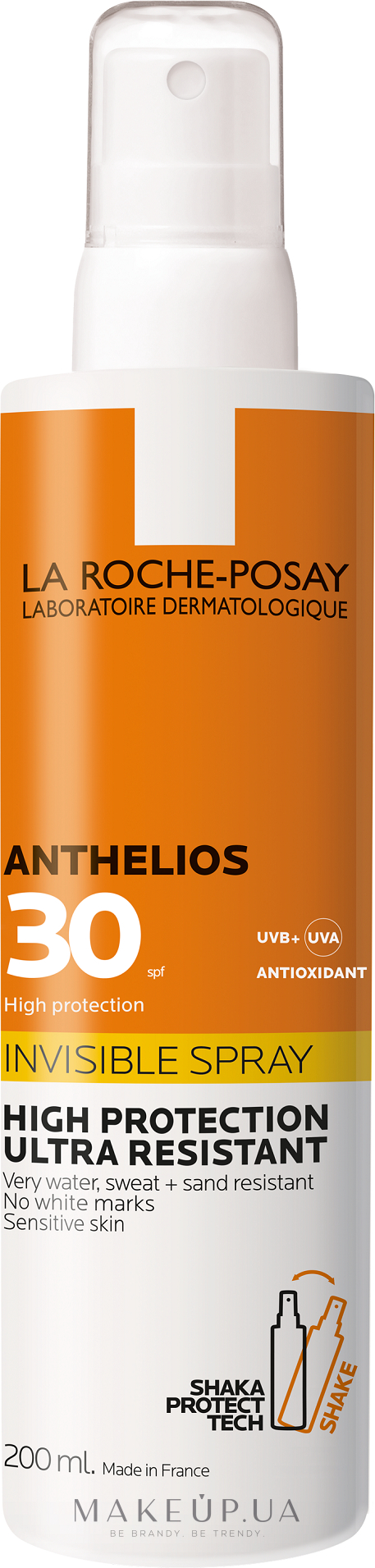 Ультралегкий сонцезахисний спрей для обличчя й тіла SPF30+ - La Roche-Posay Anthelios Invisible Spray — фото 200ml