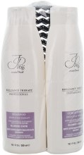 Парфумерія, косметика Набір для освітленого волосся - Jerden Proff Hair Care (shm/300ml + cond/300ml + brush)