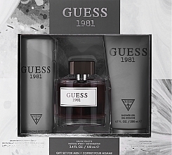 Guess 1981 For Men - Набор (edt/100 ml + sh/gel/200 ml + deo/226 ml) — фото N1