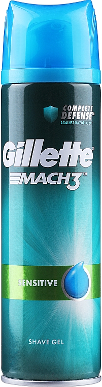 Гель для бритья для очень чувствительной кожи - Gillette Mach3 Sensitive Shave Gel — фото N1