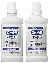 Духи, Парфюмерия, косметика Набор - Oral-b 3D White Luxe Perfection (mouthwash/2x500ml)