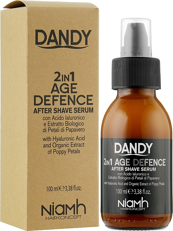Сыворотка после бритья - Niamh Hairconcept Dandy 2 in 1 Age Defence Aftershave Serum — фото N2