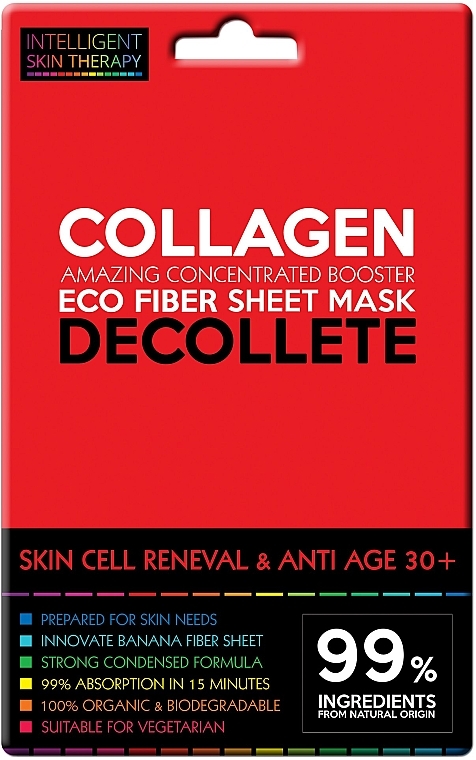 Експрес-маска для зони декольте - Beauty Face IST Skin Cell Renewal & Anti Age Decollete Mask Marine Collagen — фото N1
