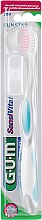 Духи, Парфюмерия, косметика Зубная щетка "Sensi Vital", мягкая, бирюзово-белая - G.U.M Ultra Soft Toothbrush
