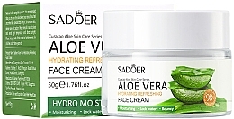 Парфумерія, косметика Крем для обличчя з алое вера - Sadoer Aloe Vera Face Cream