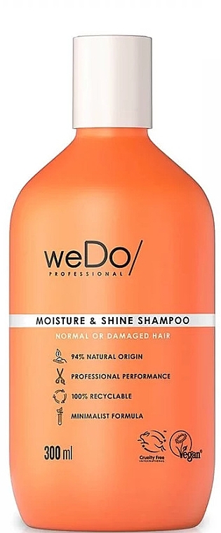 Шампунь для нормального або пошкодженого волосся - WeDo Professional Moisture & Shine Shampoo — фото N1