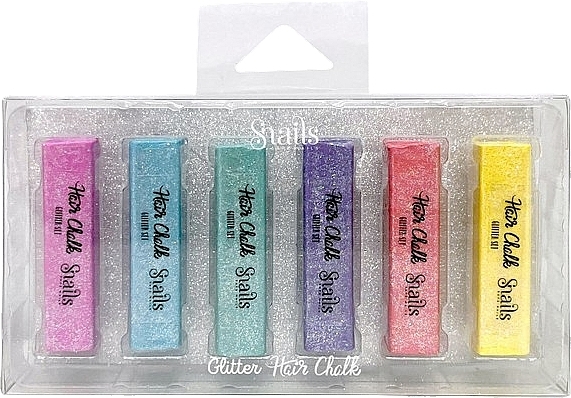 Набір крейди для волосся з блискітками - Snails Glitter Hair Chalk — фото N1