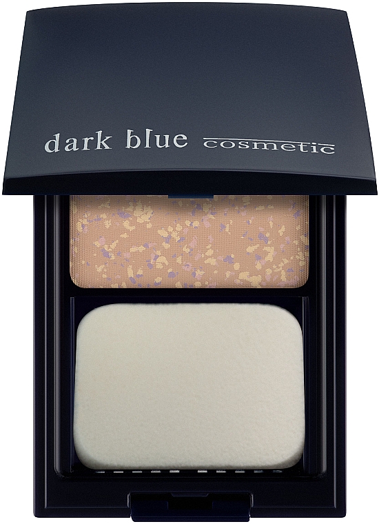 Пудра компактна с зеркалом - Dark Blue Cosmetics Scultorio Fix Powder + Foundation