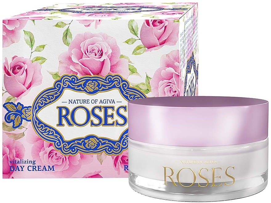 Оживлювальний денний крем для обличчя - Nature of Agiva Roses Vitalizing Day Cream