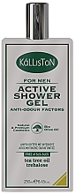 Активний гель для душу з олією чайного дерева й трегалозою - Kalliston For Man Active Shower Gel — фото N1