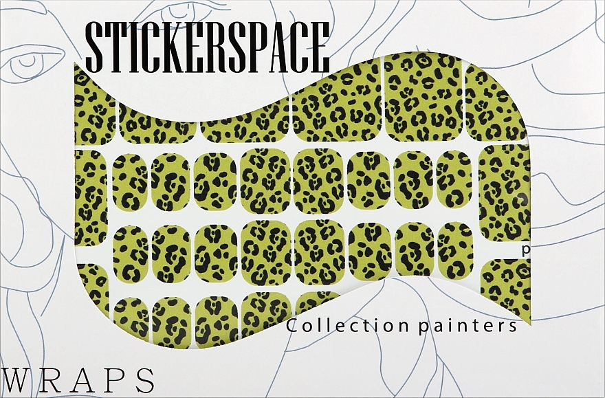 Дизайнерські наклейки для педикюру "Art pedi" - StickersSpace — фото N1