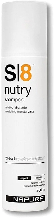 Поживний та зволожуючий шампунь для сухого волосся - Napura S8 Nutry Shampoo — фото N1
