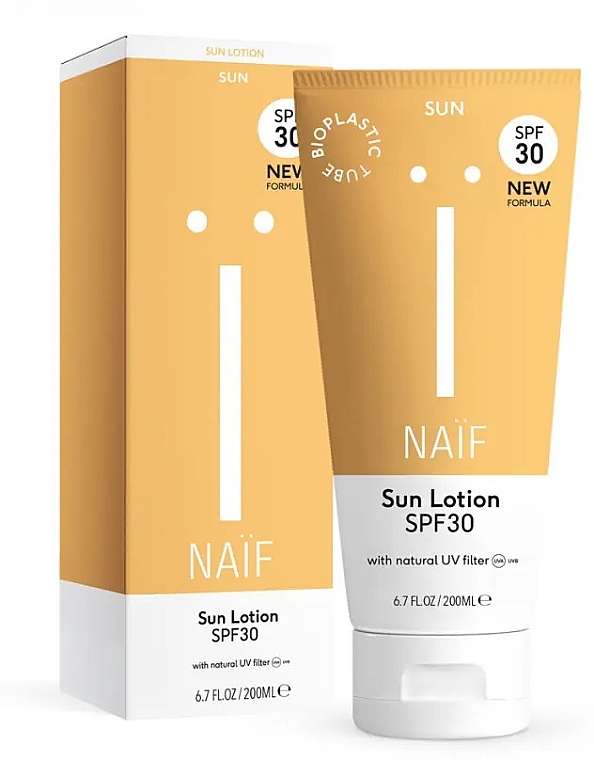 Солнцезащитный лосьон для тела - Naif Sun Lotion SPF30 — фото N1