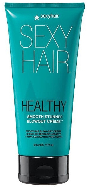 Розгладжувальний крем для укладання волосся - SexyHair HealthySexyHair Smooth Stunner Blowout Creme — фото N1