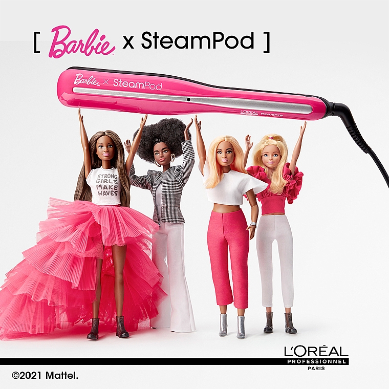 Стимпод 3.0, профессиональний паровой стайлер для волос, лимитированная коллекция Barbie - L’Oréal Professionnel SteamPod 3.0 Barbie Limited Edition — фото N3