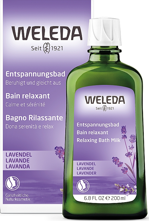 Расслабляющее молочко для ванны "Лаванда" - Weleda Lavender Relaxing Bath Milk — фото N2