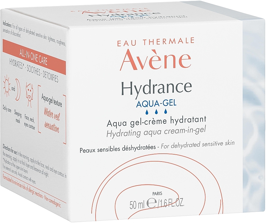 Зволожувальний крем-гель для обличчя - Avene Hydrance Aqua Gel — фото N3