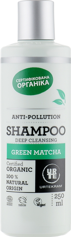 Органический шампунь "Зеленая матча" - Urtekram Green Matcha Shampoo