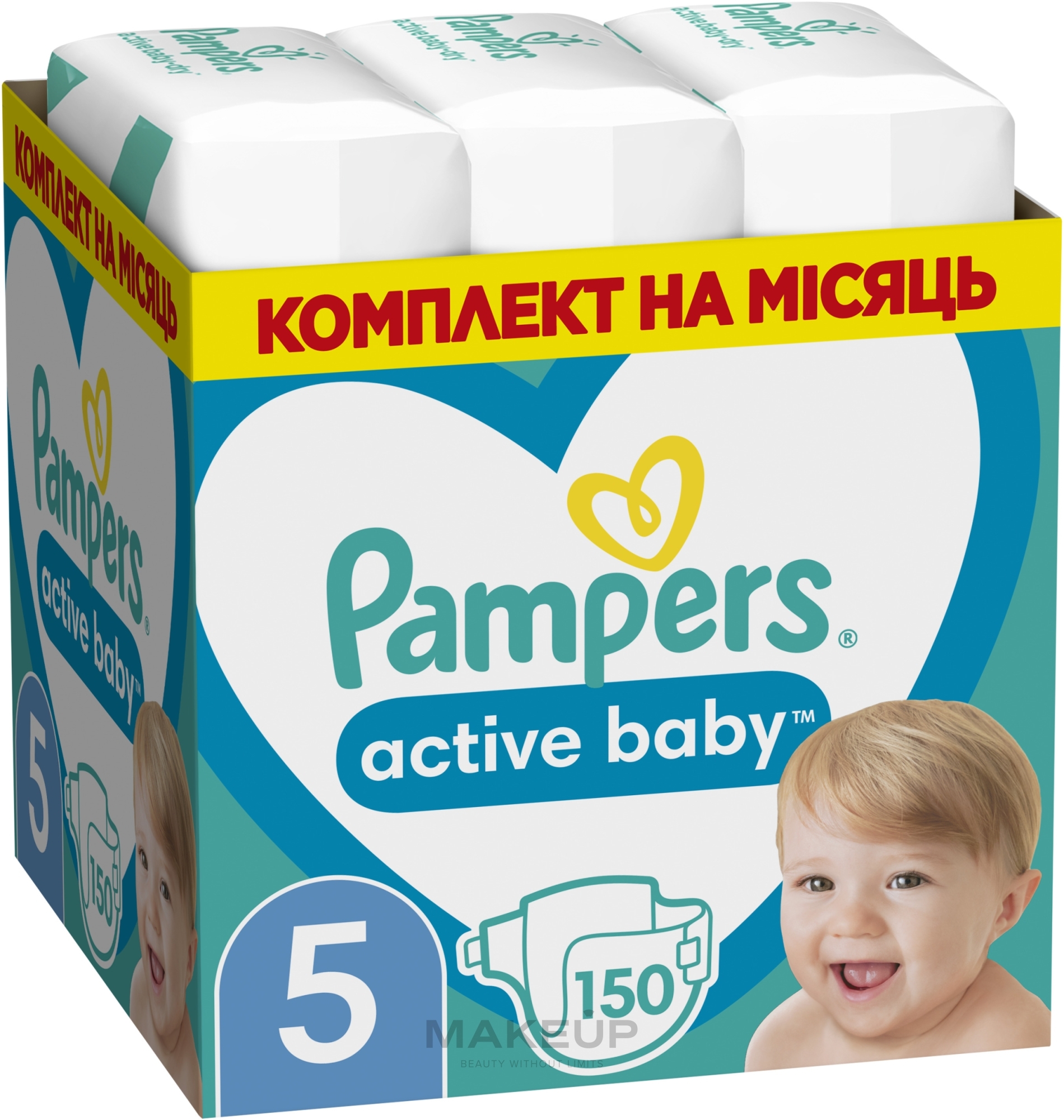 Підгузки Pampers Active Baby 5 (11-16 кг), 150 шт. - Pampers — фото 150шт