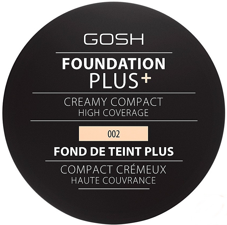 УЦІНКА  Компактний тональний крем - Gosh Foundation Plus+ Creamy Compact High Coverage * — фото N1