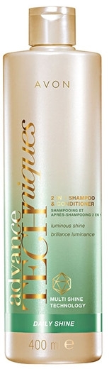 Шампунь-кондиционер для волос "Супер блеск" - Avon Advance Techniques Shampoo&Conditioner — фото N1