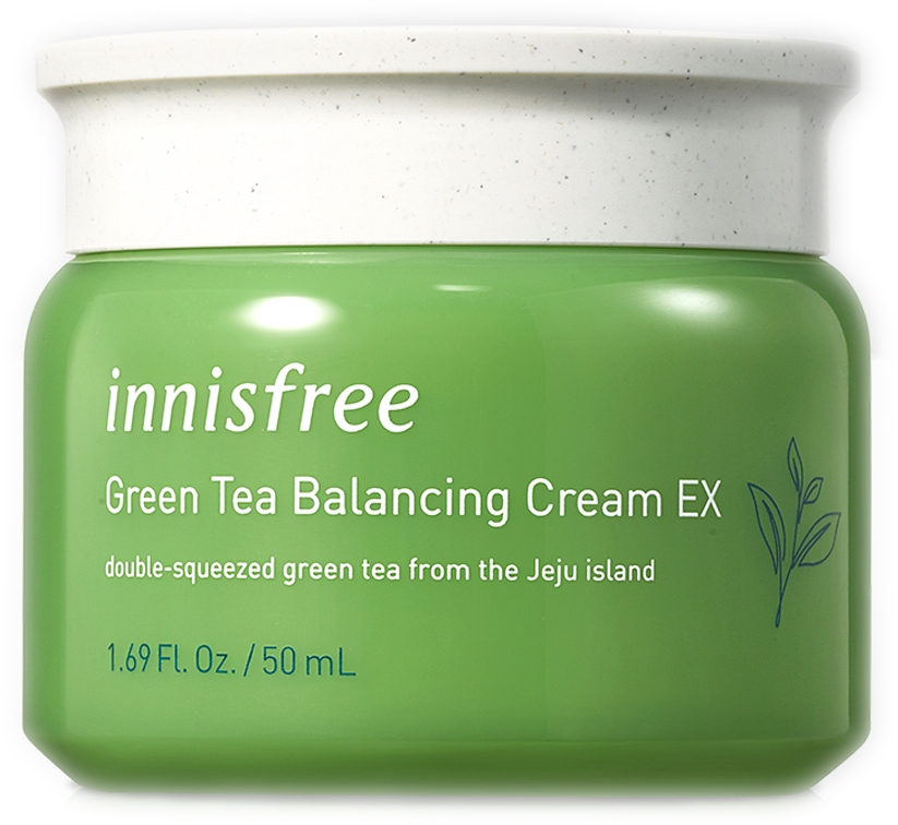 Крем для лица с экстрактом зеленого чая - Innisfree Green Tea Balancing Cream EX