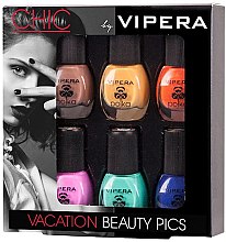 Парфумерія, косметика Набір лаків - Vipera Chic Vacation Beauty Pics (n/polish/5.5ml x 6)