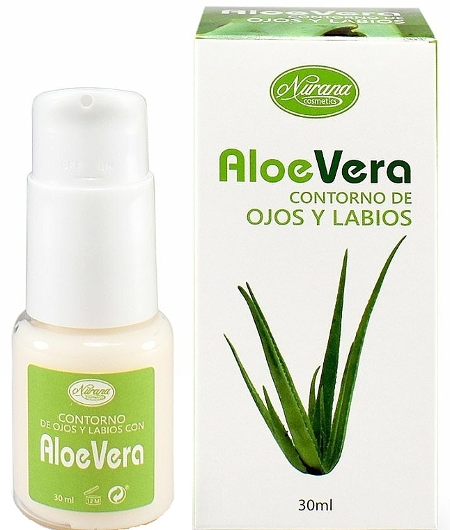 Крем для шкіри навколо очей з алое вера - Nurana Eye Contour With Aloe Vera — фото N1