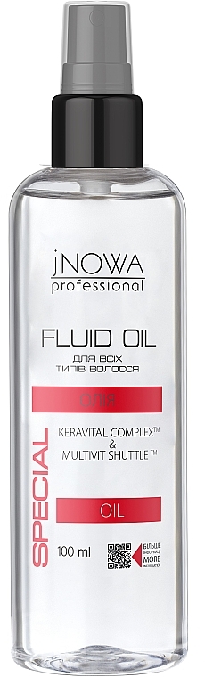 Флюїд для інтенсивного живлення та догляду за волоссям - JNOWA Professional Fluid Oil — фото N1