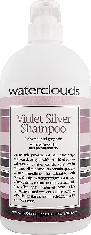 Шампунь для нейтралізації жовтизни - Waterclouds Violet Silver Shampoo — фото N2