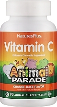 Жевательный витамин С для детей - NaturesPlus Animal Parade Vitamin C Chewable — фото N1