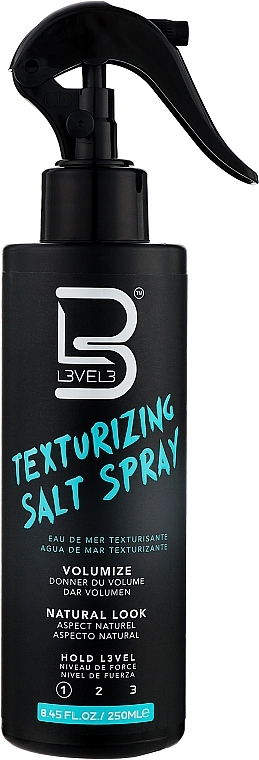 Спрей текстурирующий солевой легкой фиксации - Level3 Texturizing Salt Spray — фото N1