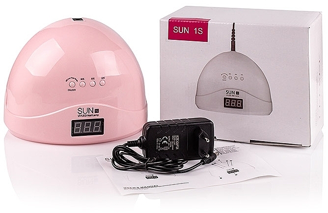 Лампа UV/LED, розовая - Sun 1S Pink 48W — фото N6