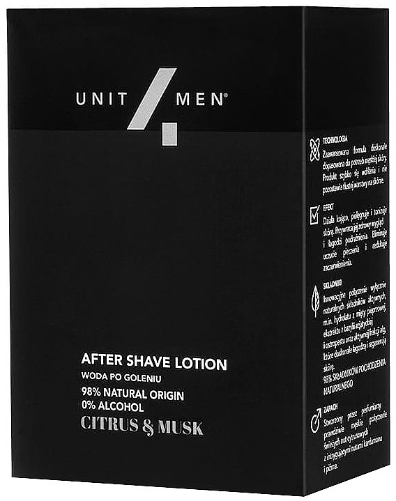 Лосьйон після гоління - Unit4Men Citrus&Musk After Shave Lotion — фото N2