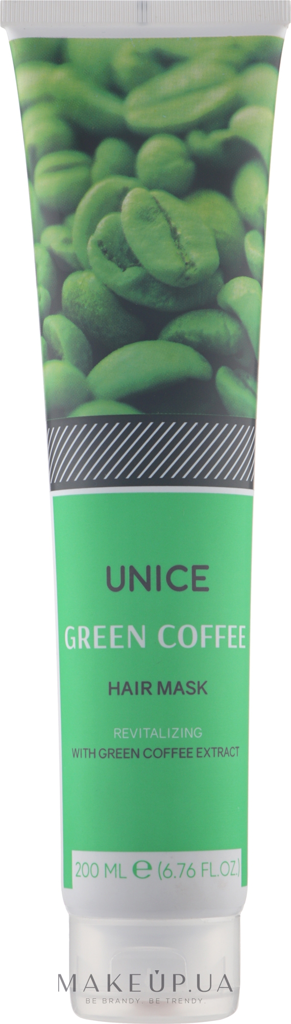 Маска для волос с экстрактом зеленого кофе - Unice Green Coffee Hair Mask — фото 200ml
