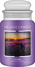 Духи, Парфюмерия, косметика Ароматическая свеча в стеклянной банке "Лаванда" - Village Candle Lavender