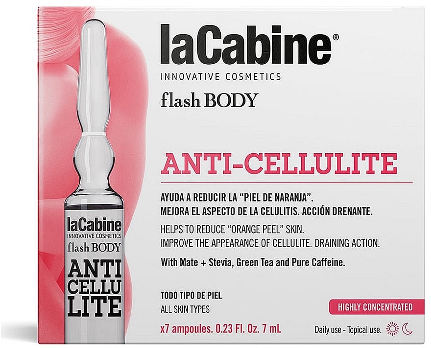 Ампулы антицелюлитные - La Cabine Flash Body Anti-Cellulite Ampoules  — фото N1