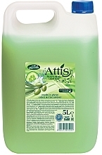 Жидкое мыло для рук "Олива и огурец" - Attis Olive & Cucumber Liquid Soap (канистра) — фото N1