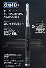 Парфумерія, косметика Електрична зубна щітка, чорна - Oral-B Braun Pulsonic Slim Luxe 4500