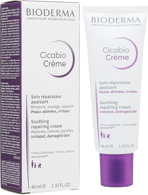 УЦЕНКА Восстанавливающий крем для тела - Bioderma Cicabio Cream Soothing & Repairing Cream * — фото N1