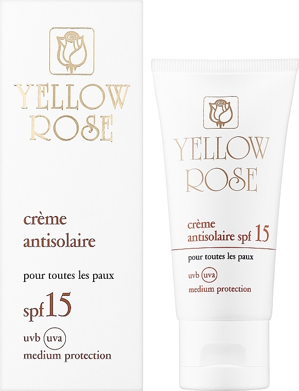 Сонцезахисний крем SPF15 - Yellow Rose Creme Antisolaire SPF 15 — фото N2