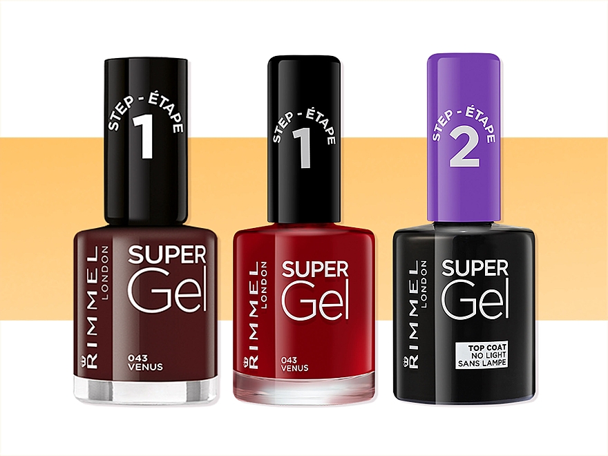 Верхнее покрытие-гель для ногтей - Rimmel Top Coat Super Gel — фото N4