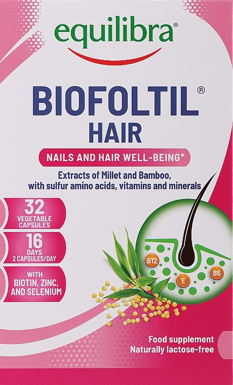 Диетическая добавка - Equilibra Biofoltil Hair Suplement Diety — фото N1