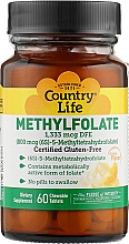 Парфумерія, косметика Вітаміни "Метилфолат" - Country Life Methylfolate 800 Mcg